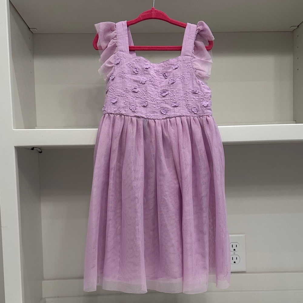 Target  size 5T Lilac Ruffle-Sleeve Dress.  New